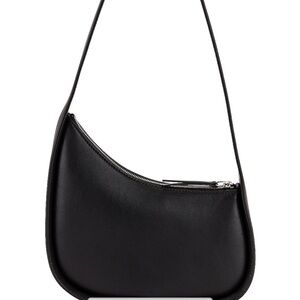 The Row Black Leather Shoulder Bag